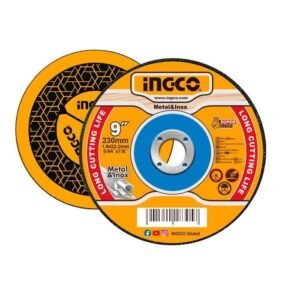 DISCO DE CORTE PARA METAL E INOX 230X1,9X22MM 9" INGCO MCD302303
